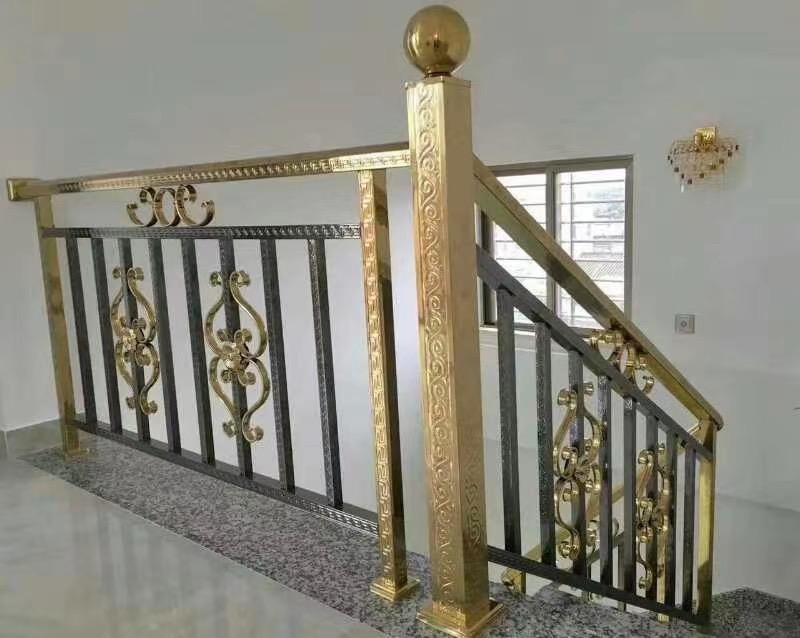 彩色亚搏在线楼梯扶手 护栏