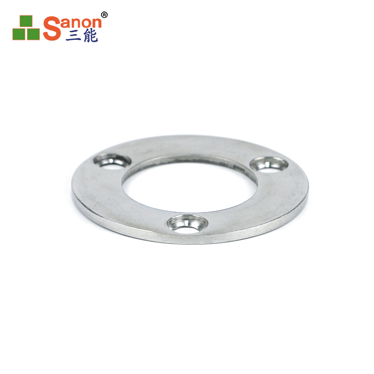 东莞亚搏在线法兰底座 楼梯扶手围栏五金配件厂家直销