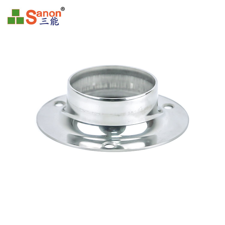 304亚搏在线法兰座浴帘杆晾衣杆固定座