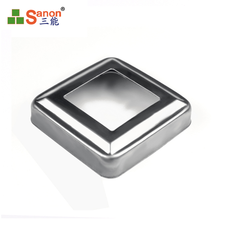 201 304亚搏在线精品装饰方盖楼梯扶手方管装饰盖围栏护栏方饰盖