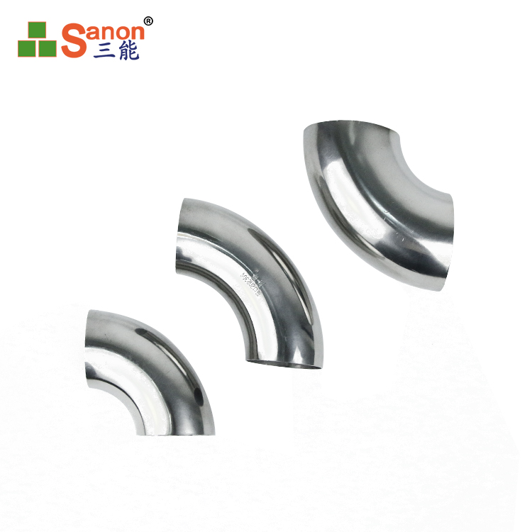 中山直销亚搏在线楼梯扶手管 亚搏在线扶手弯头 加厚 镜面抛光配件 90度弯拐可用