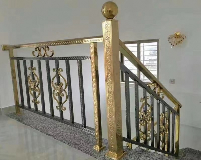 彩色亚搏在线楼梯扶手 护栏