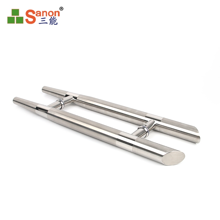 H型玻璃门拉手304亚搏在线材质亚搏在线玻璃大门把手