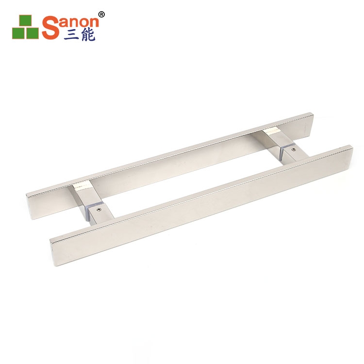 H型方管玻璃门拉手304亚搏在线材质亚搏在线玻璃大门把手