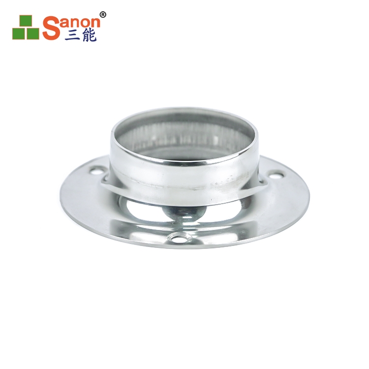 304亚搏在线法兰座浴帘杆晾衣杆固定座