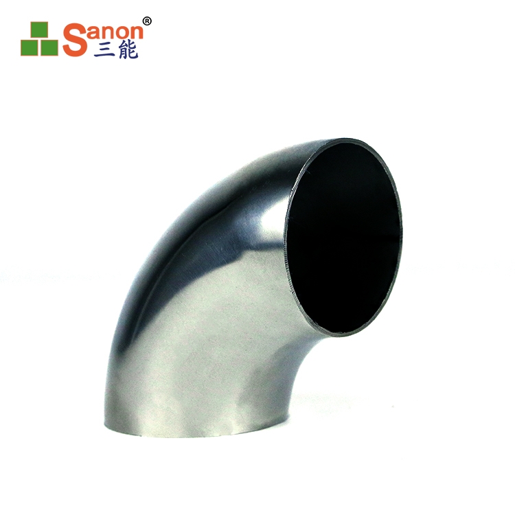 直销亚搏在线楼梯扶手管 亚搏在线扶手弯头 加厚 镜面抛光配件 90度弯拐可用